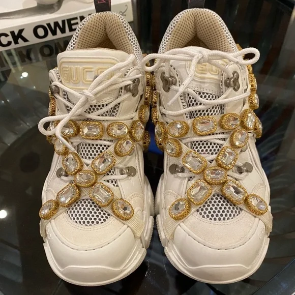 Gucci flashtrek crystal sneaker size 39 - Picture 2 of 4
